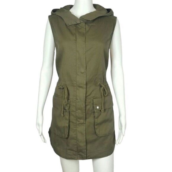 Women's Hunter Olive Green Vest Military Style - Picture 1 of 6